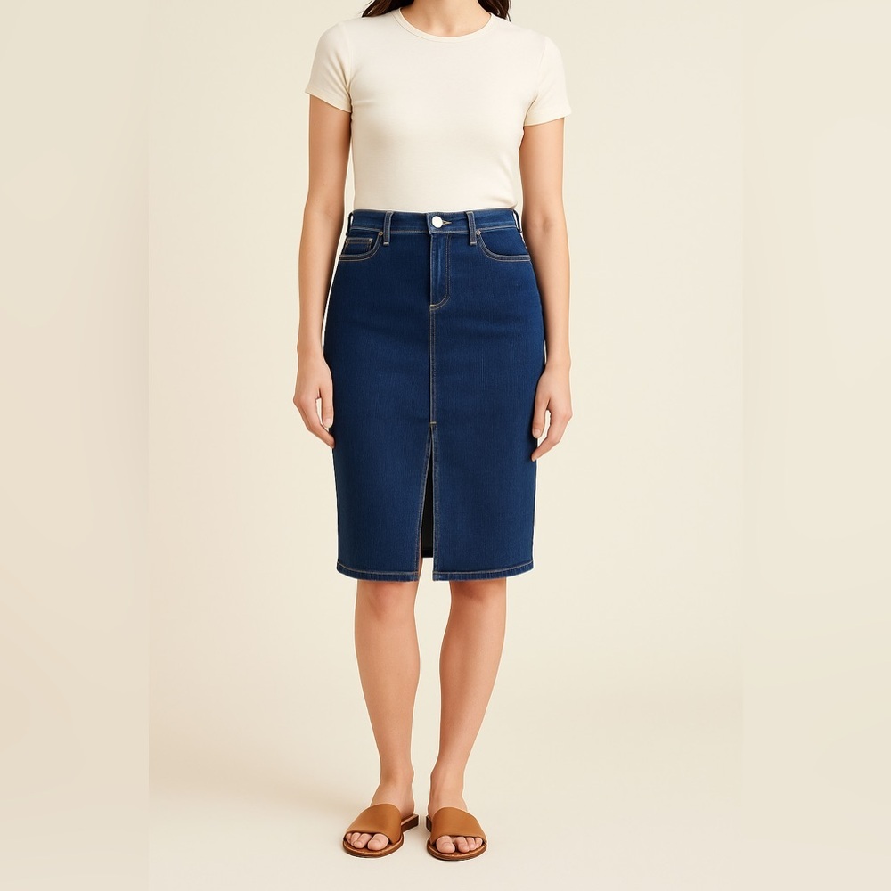 McGuire “Marino” Denim Pencil Skirt - Size 27